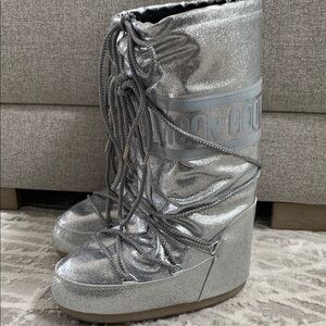 Moon Boot Women's Silver Snow Boots